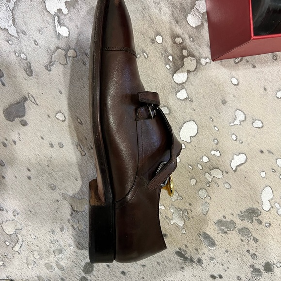 Mens Salvatore Ferragamo brown double monk strap size 9 - Picture 4 of 8